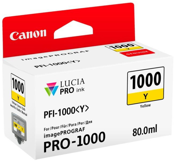 CANON supplies Картридж струменевий Canon PFI-1000 PRO-1000 Yellow