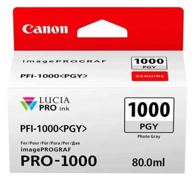 CANON supplies Картридж струменевий Canon PFI-1000PGY (Photo Grey)