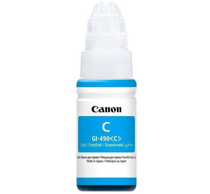 CANON supplies Контейнер з чорнилом Canon GI-490 PIXMA G1400/G2400/G3400 Cyan 70ml