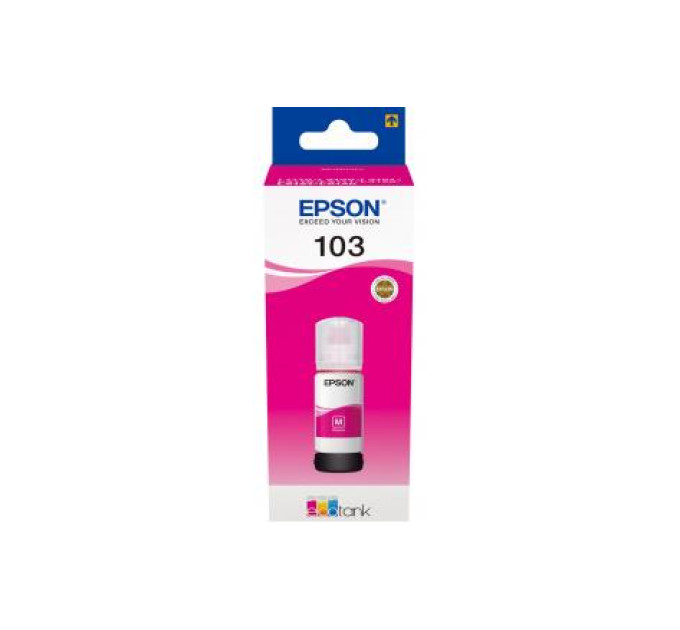 EPSON supplies Контейнер з чорнилом Epson 103 EcoTank L1110/L1250/L3100/L3101/L3110/L3150/L3151/L3156/L3200/L3201/L3250/L3251/L3256/L3260/L3266/L3550/L3560/L5190/L5590/L5290  magenta