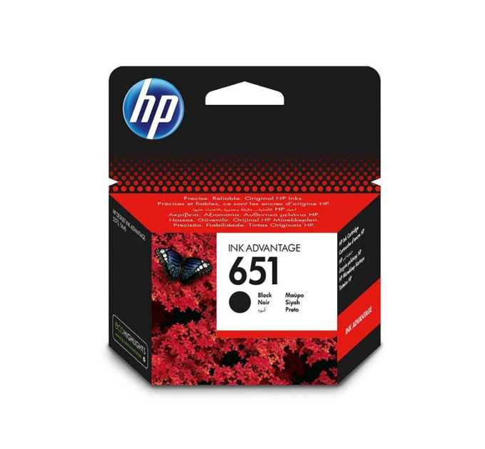 HP supplies Картридж із друкуючою головкою струменевий HP No.651 DJ Ink Advantage 5575/5645/ OfficeJet 202 Black (600 стор)