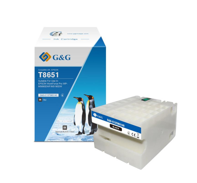 G&G Картридж G&G до Epson WF-M5190/WF-M5690 black (10 000 стор) pigm