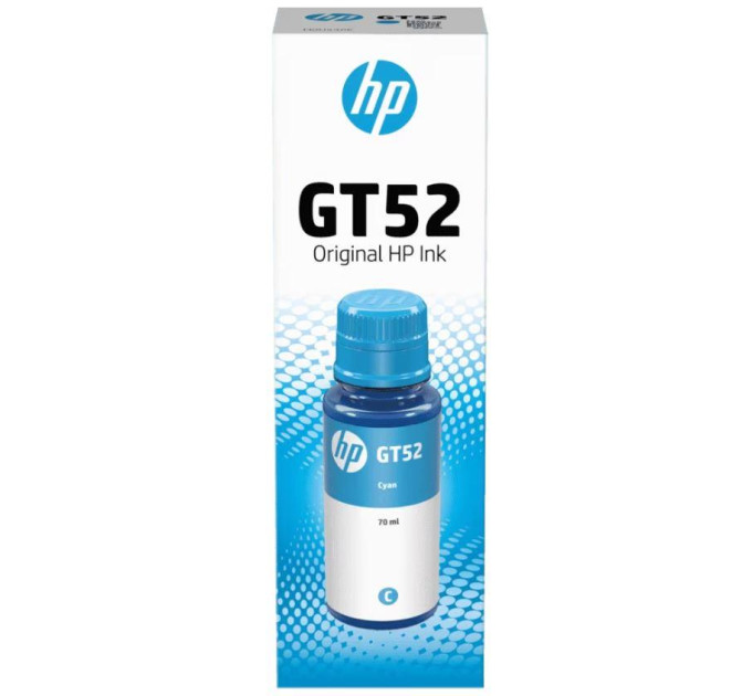 HP supplies Контейнер з чорнилом HP GT52 DJ5810/5820, Ink Tank 115/315/319/410/415/419, Smart Tank 500/515/530/615/670/720/750/790 Cyan (8000 стор)