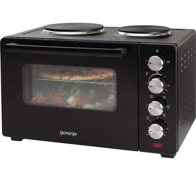 Gorenje HA Міні піч Gorenje, 30л, 52x32х40.5см, 2 електричні конф., чорний