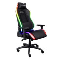 Trust Peripherals Крісло Trust GXT719 Ruya, ПУ шкіра, Foldable Armrests, RGB, чорний