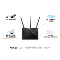 Маршрутизатор ASUS 4G-AX56 AX1800, 4G/LTE, 4xGE LAN, 1xGE WAN