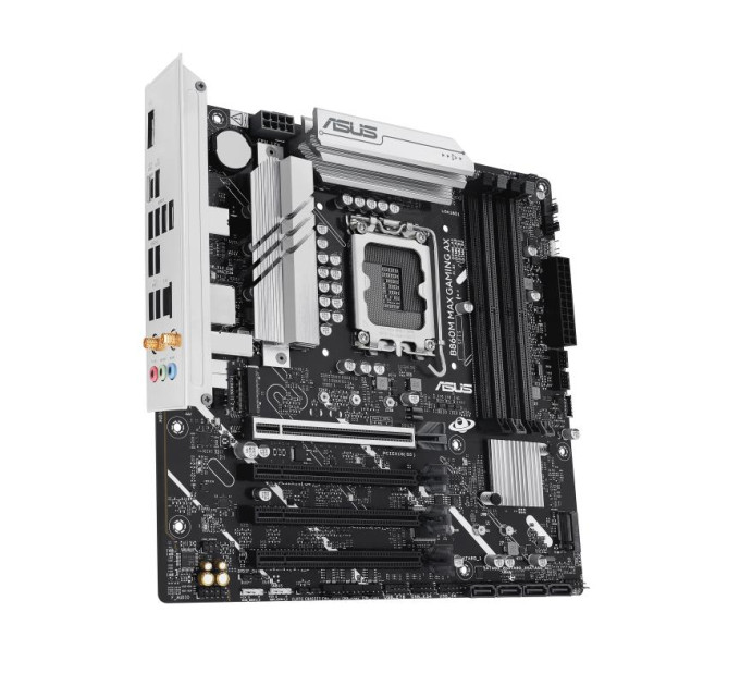 ASUS components Материнcька плата ASUS B860M MAX GAMING AX s1851 B860 4xDDR5 M.2 DP USB Type-C Wi-Fi BT mATX