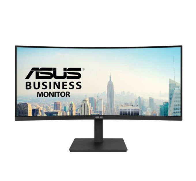 ASUS monitors Монітор Asus 34" VA34VCPSR HDMI, DP, USB-C, 3xUSB, RJ-45, MM, VA, 3440x1440, 21:9, 100Hz, 4ms, CURVED, AdaptiveSync, HAS
