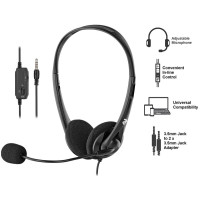 Гарнітура ПК стерео On-ear 2E CH11 mini-jack, omni-mic, 1.2м, чорний