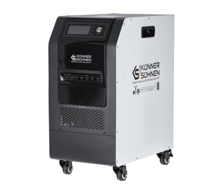 Konner&Sohnen Портативна електростанція Konner&Sohnen KS 5200PS, 5200Вт, 5120Вт·год, LifePo4, UPS, 56кг