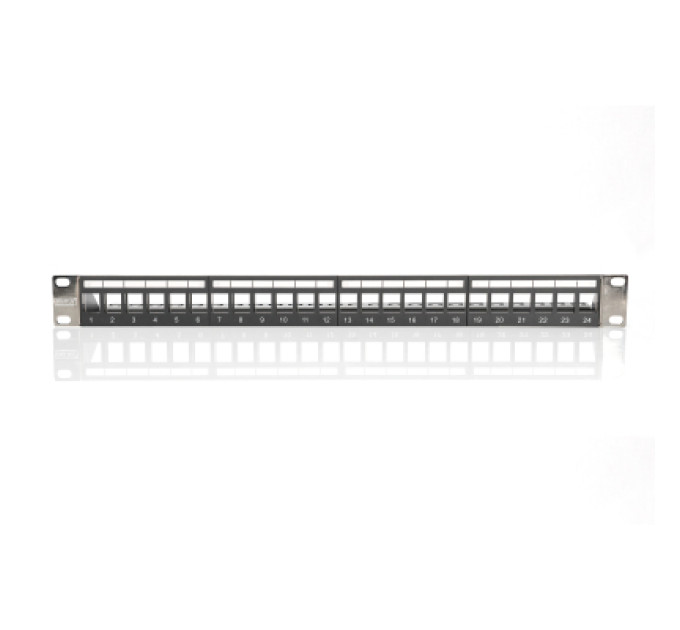 Digitus Патч-панель 19" 1U 24 порти набірна Kyestone Digitus (DN-91411-LF)