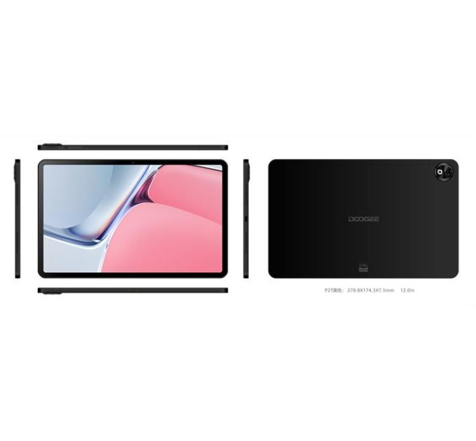 Doogee Планшет Doogee T20 Ultra 12" 12/256GB / LTE / Black (6924351661502)