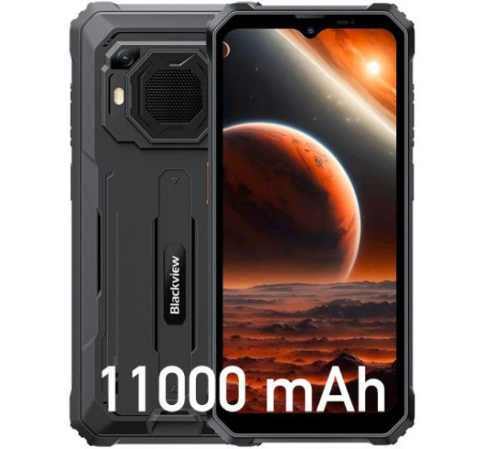 Blackview mobile Смартфон Blackview BV6200 Plus 6.56' 8/128ГБ, 2SIM, 11000мА•год, чорний UA