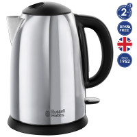 Електрочайник Russell Hobbs Victory, 1.7л, метал, сріблясто-чорний