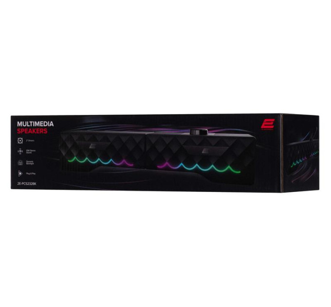 2E Акустична система 2E PCS232 RGB Soundbar Black (2E-PCS232BK)