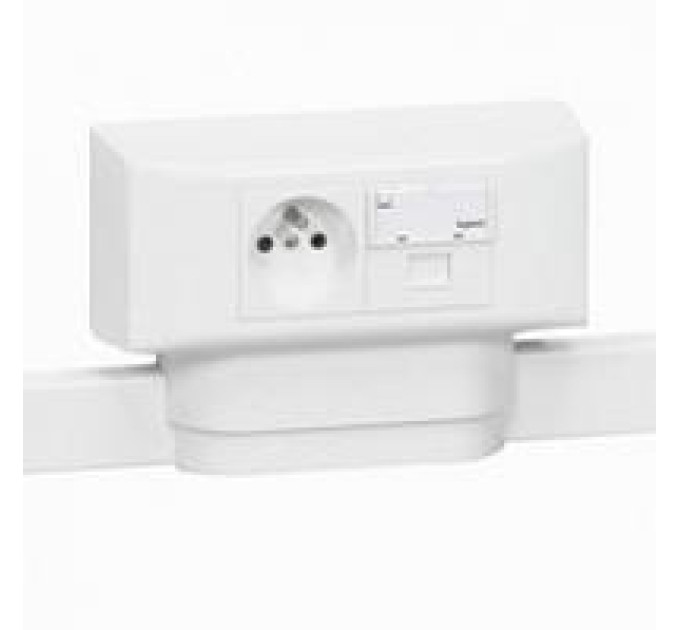 Legrand SCS Коробка Legrand Mosaic 4 модулі для каналів DLPlus, глибиною 12.5мм, 16мм, 20мм