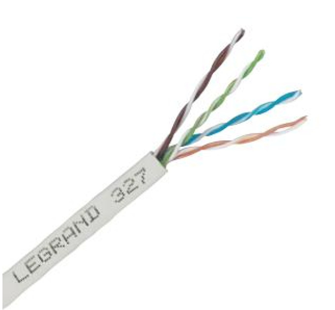 Legrand SCS Кабель "вита пара" Legrand CAT 5e F-UTP, 305м, AWG 24/1, LCS2, LSZH, сірий, метр
