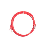 Патч-корд 2E САТ 5e, UTP, 1.50м, 26AWG, RJ45, 7/0.16, Cu, PVC, червоний