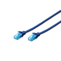 Патч-корд 2E CAT 5e, UTP, 1м, 26AWG, RJ45, 7/0.16, Cu, LSZH, синій