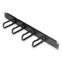 Кабельний організатор DIGITUS 19" 1U, 4xRings 44x97mm, RAL 9005