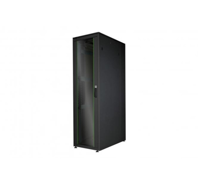 DIGITUS SCS Шафа DIGITUS 19", 42U, Network Unique, передні двері зі склом, 600x1000 мм, 1200кг максимально, чорна