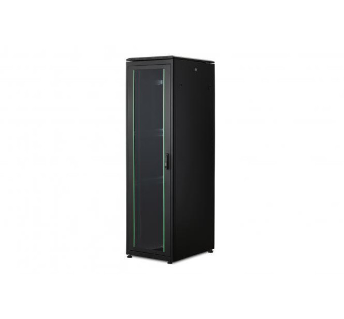 DIGITUS SCS Шафа DIGITUS 19", 42U, Network Unique, передні двері зі склом, 600x800 мм, 1200кг максимально, чорна
