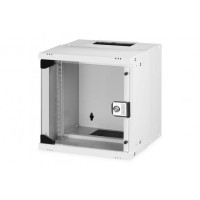Шафа DIGITUS 10", 6U, SOHO PRO, скляні двері, 315x300 мм, 30кг максимально, сіра