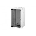 DIGITUS SCS Шафа DIGITUS 10", 12U, SOHO PRO, скляні двері, 315x300 мм, 30кг максимально, сіра