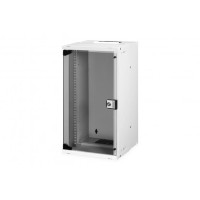 Шафа DIGITUS 10", 12U, SOHO PRO, скляні двері, 315x300 мм, 30кг максимально, сіра