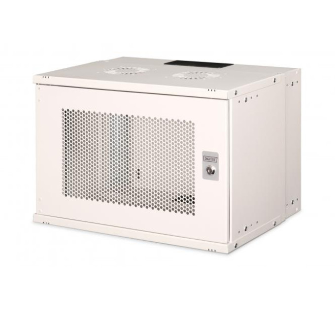 DIGITUS SCS Шафа DIGITUS 19", 7U, SOHO PRO, металеві перфоровані двері, 540x400 мм, 60кг максимально, сіра