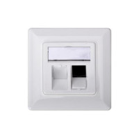 Лицьова панель DIGITUS 2х Keystone 80x80 з заземленням