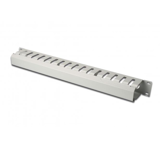 DIGITUS SCS Кабельний організатор DIGITUS 19" 1U, перфорований, сірий, RAL 7035