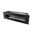 Mirsan Панель MIRSAN 19", 3U, електричний розподільний модуль з DIN-рейкою, чорна