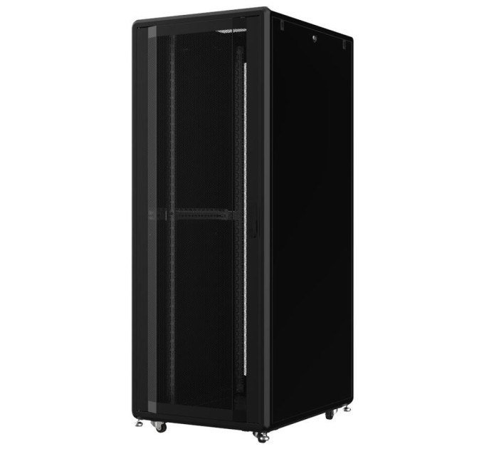 Mirsan Шафа MIRSAN 19", 32U, GTS, перфорація 63%, 600x1100 мм, максимально 2000 кг, чорна