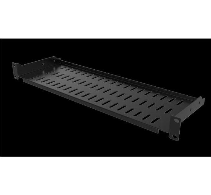 Mirsan Полиця MIRSAN 10", 1U, консольна, глибина 150 мм, чорна