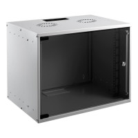 Шафа MIRSAN 19", 12U, SOHO, зібрана, 535x400 мм, максимально 30 кг, сіра