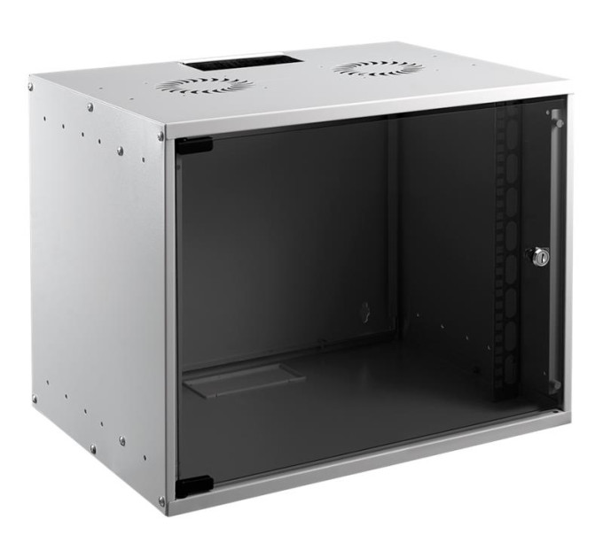 Mirsan Шафа MIRSAN 19", 12U, SOHO, зібрана, 535x400 мм, максимально 30 кг, сіра