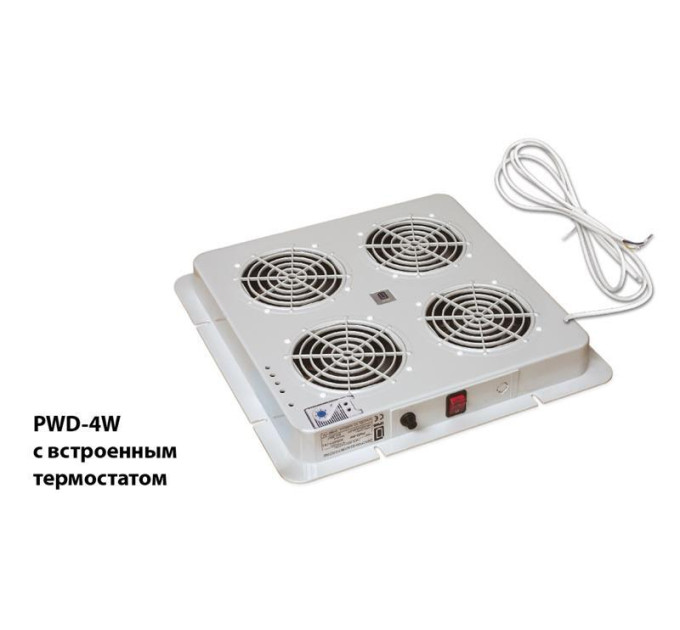 Zpas Блок вентиляторів покрівлі ZPAS PWD-4W, з терморегулятором, 230В, сірий