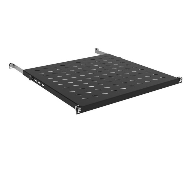 Zpas Полиця ZPAS 19", 0.5U, глибина 350мм, кріплення 350-450мм, 70кг максимально, чорна