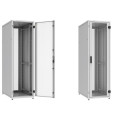Zpas Шафа ZPAS 19", 18U, SZB IT, одностулкові передні та задні перфоровані двері, 600x1000 мм, максимально 1000кг, чорна
