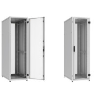Шафа ZPAS 19", 18U, SZB IT, одностулкові передні та задні перфоровані двері, 600x1000 мм, максимально 1000кг, чорна