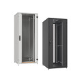 Zpas Шафа ZPAS 19", 24U, SZB IT, передні скляні двері, 600x800 мм, максимально 1000кг, чорна