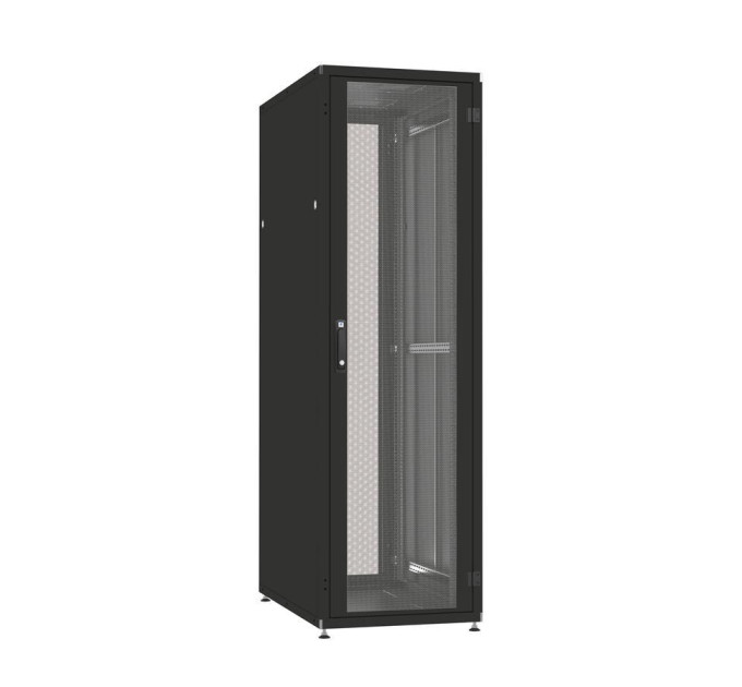 Zpas Шафа ZPAS 19", 42U, SZB IT, одностулкові передні та задні перфоровані двері, 600x600 мм, максимально 1500кг, чорна