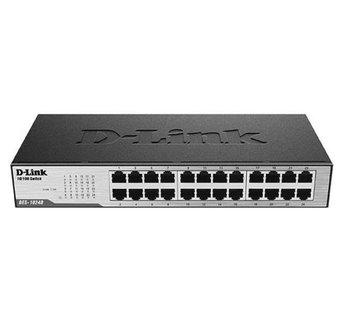 DLINK Комутатор D-Link DES-1024D 24xFE, Некерований