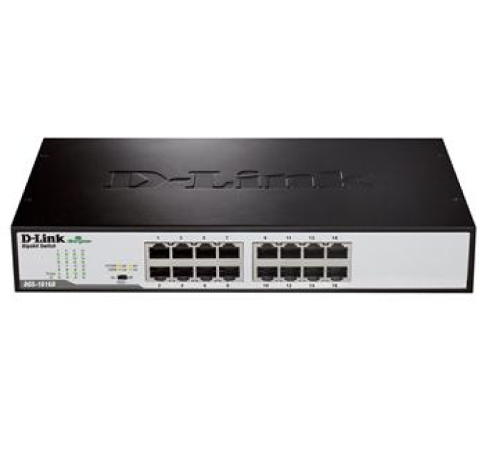 DLINK Комутатор D-Link DGS-1016D 16xGE, Некерований