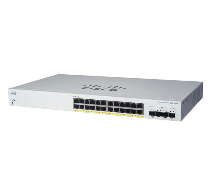 CISCO SB Комутатор Cisco CBS220 24xGE, 4x10G SFP+, Smart