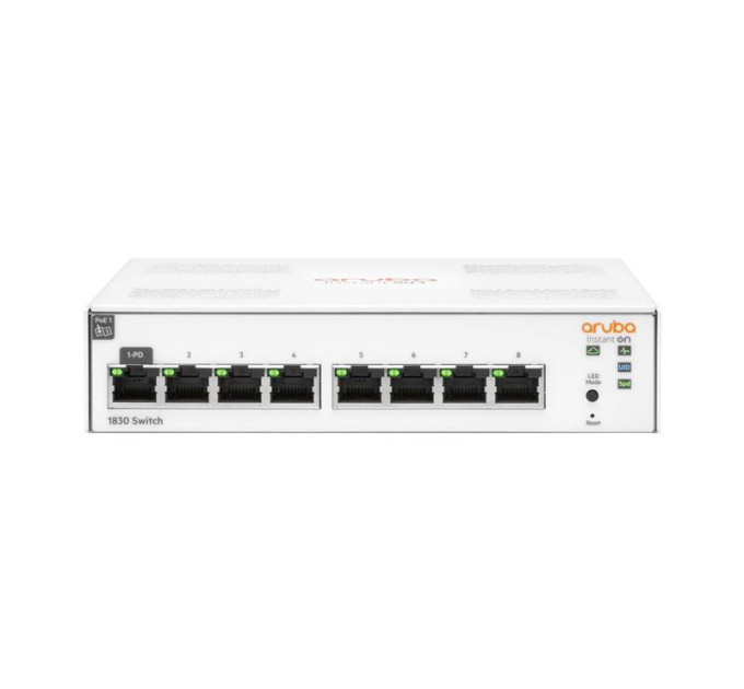 HP Network Комутатор HPE Aruba Instant On 1830, 8xGE ports, LT Warranty