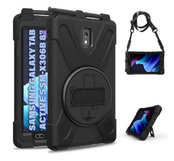 BeCover Чохол до планшета BeCover Heavy Duty Case Samsung Galaxy Tab Active 5 SM-X306B 8" Black (710949)