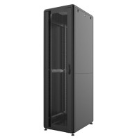 Шафа MIRSAN 19", 46U, GTS, перфорація 63%, 600x1000 мм, максимально 2000 кг, чорна