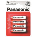 PANASONIC Batteries Батарейка Panasonic RED ZINC вугільно-цинкова AA(R6) блістер, 4 шт.